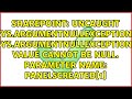 Uncaught Sys.ArgumentNullException: Sys.ArgumentNullException: Value cannot be null. Parameter...