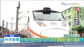 20200118中天新聞　278次魔咒！　太魯閣撞電車線懸臂　駕駛室玻璃裂