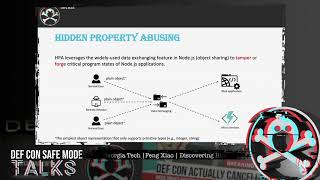 DEF CON Safe Mode - Feng Xiao - Discovering Hidden Properties to Attack Node js Ecosystem