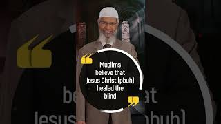 Muslims believe that Jesus Christ (p) healed the blind & the Lepers with Allah's (God's) Permission
