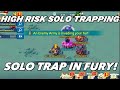 Baiting With Fury! Taking Rallies On The T3 Solo Trap! Burn Or Cap? Lords Mobile