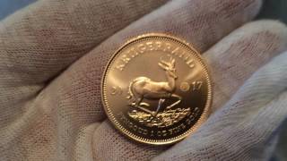 2017 South African 1oz Gold Krugerrand 50th Anniv. Privy