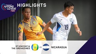 CNL 2022 Resumen | San Vicente y Las Granadinas vs Nicaragua