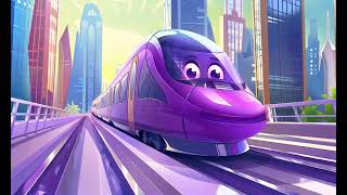 The Purple Train Adventure | Kids song 🎶