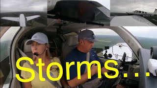 Flying into Clearwater Beach during Florida Storms | General Aviation Airplane | FULL ATC VFR/IFR