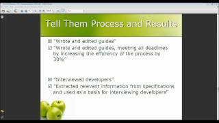 STC Toronto Resume Webinar April 2011 Part 4 of 9