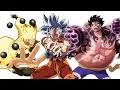 DBZMacky Goku VS Naruto VS Luffy POWER LEVELS Evolution (All Forms)