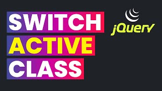 Switch Active Class in Links using jQuery | jQuery Switch Class