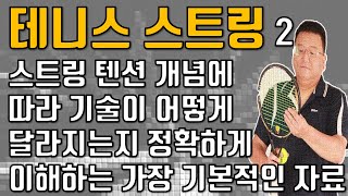 테니스 스트링 02 스트링 텐션에 따른 기술별 퍼포먼스 변화