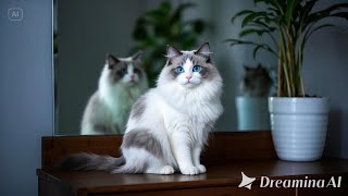 Calming Music for Cats with Cozy Ambience, Soothing Piano Stress Relief | Fireplace No Ads 0021