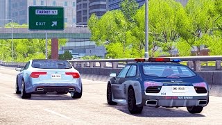 BeamNG Drive Crashes - Police Chases, Roadblocks \u0026 Fails #1