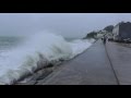 Torcross Devon Storm Imogen Feb 2016 Onlookers Soaked By Huge Waves