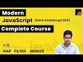 Map Filter Reduce | Higher order functions | ES6 in Hindi - 12 #reactjs #javascript