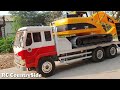 transport excavator cat 320gc cat 320c yellow and cat 308e2cr to customer place ep8