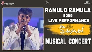 Ramuloo Ramulaa Song Live Performance By Anurag Kulkarni @ #AVPLMusicalConcert | Allu Arjun