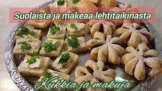 Suolaista ja makeaa lehtitaikinasta vol.1. Mansikkaviinerit ja lehtitaikinaruudut, nam! 😋