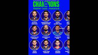 சாம்பியன்ஸ் டிராபி தொடருக்கான ஆப்கானிஸ்தான் அணி அறிவிப்பு#championtrophy2025#afghanistan#cricket