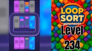 Loop Sort Level 234 hard level Walkthrough Solution
