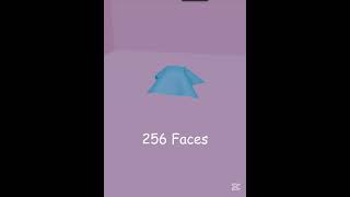 256 faces vs 4 #blender #blender3d #shortvideo (i  think i wrote the 256 wrong)