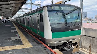 JR埼京線E233系7000番台宮ハエ109編成 与野本町駅発車