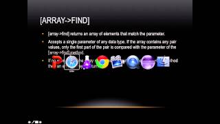 Lasso Programming: [array→find]