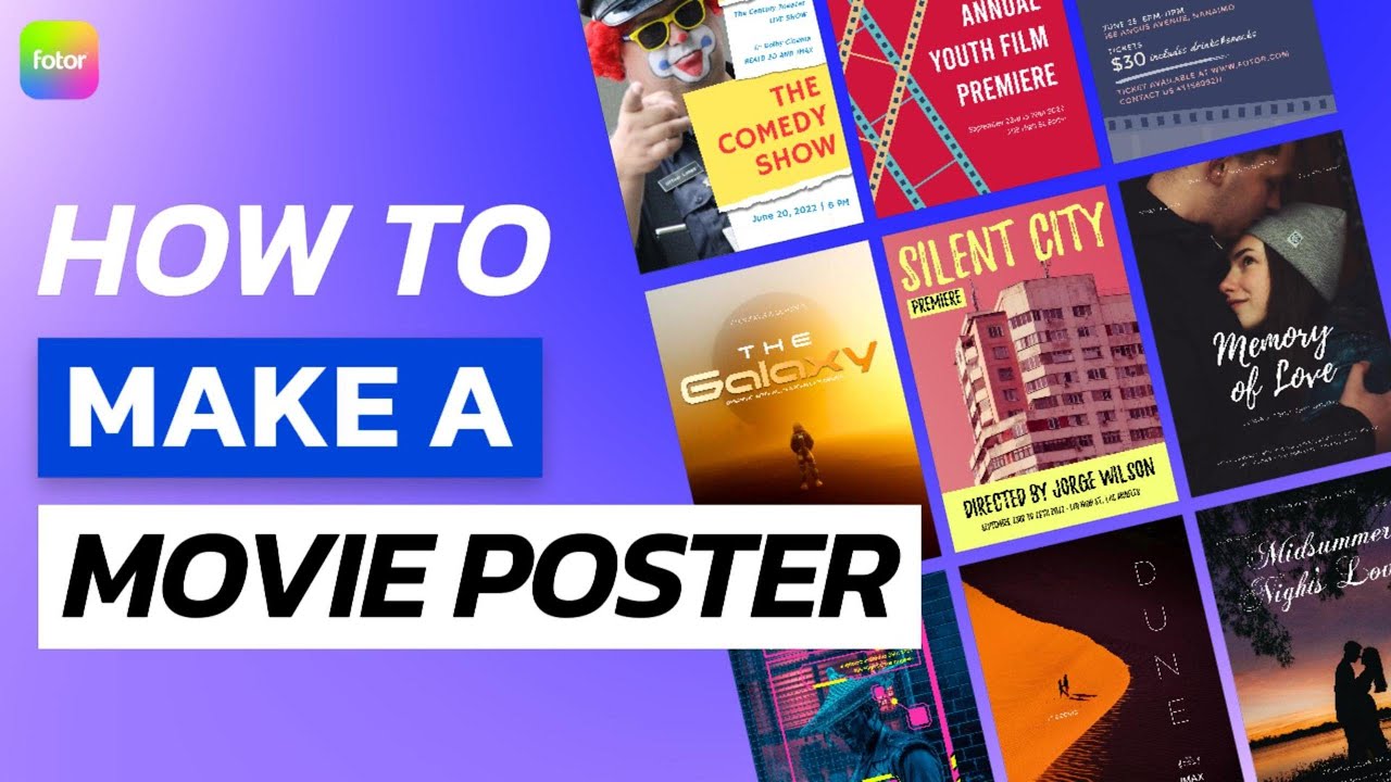 How To Make A Movie Poster Youtube