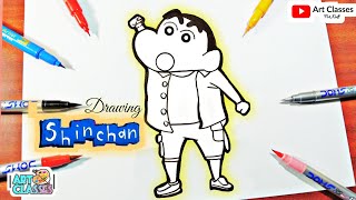 How To Draw #Shinchan | #Drawing Shinchan step By Step | #CartoonDrawing Shinchan | Shinchan #2020