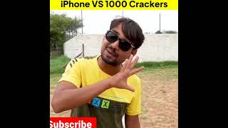 iPhone vs 1000 crackers @MRINDIANHACKER #viralvideo