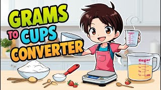 Grams to Cups Conversion Calculator | Cooking & Baking Made Easy!