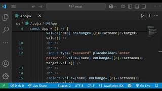 Two way binding use React js || React js || Form Submit #reactjs #coding