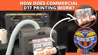 How Does Commercial DTF Printing Work? | DTF-12H2 Demonstration