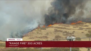 Homes in and near Provo Canyon evacuated due to wildfire