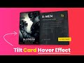 Mousemove 3D Parallax Tilt Card Hover Effect using Vanilla tilt.js | 3D Tilt Hover Effects