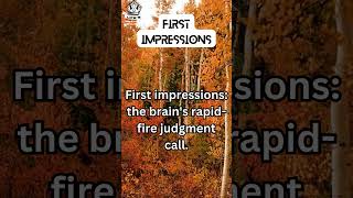 First Impression Facts #quotes  #motivationalvideo  #quotesaboutlife #lifelessons #motivationenglish
