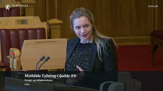 09.02.2022 Spørretime 3 Mathilde Tybring-Gjedde utfordrer Tonje Brenna