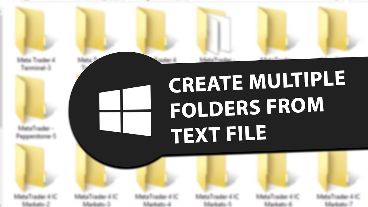 How To Create Multiple Folders From Text File - YouTube