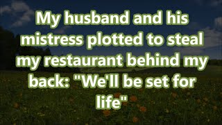 My husband and his mistress plotted to steal my restaurant behind my back: \