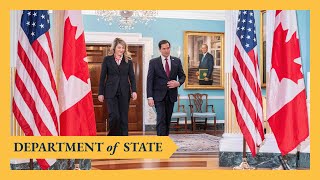 Secretary Rubio meets with Canadian Foreign Minister Mélanie Joly