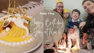 Vlog du 10 et 11 janvier : Joyeux anniversaire Greg et Kim, résultat Bavarois exotique !!