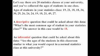 The Basics: Descriptive and Inferential Statistics