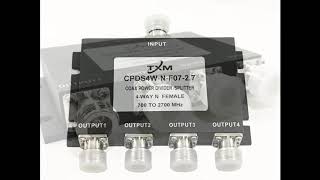 4 WAY N FEMALE RF COAX POWER DIVIDER, SPLITTER, COMBINER