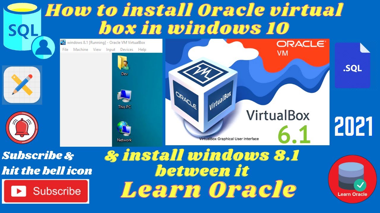 How To Install Oracle Virtual 6.1 Box In Windows 10 - YouTube