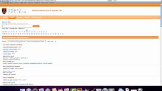 Introduction to library web page
