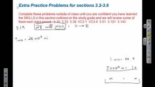 Problem 3.19 speed of light conversion