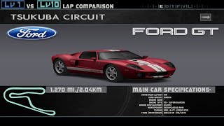 Enthusia Tsukuba Lv1 Vs Lv10- Ford GT (2005)