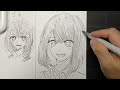 【推しの子】黒川あかね30秒、3分、？分で描いてみた 【oshi no ko】 drawing akane kurokawa