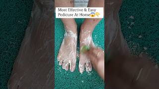 Most Effective \u0026 Easy Pedicure At Home 👇😱 #shorts