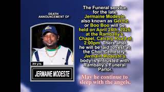 Jermaine Modeste ~ Short Obituary