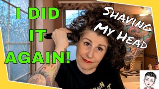 Senior Woman Rocks A Buzzed New Look: Bold Head Shave Transformation!  #buzzcut