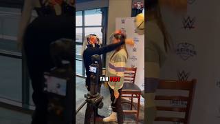 Dominic Mysterio and Penta got into a HEATED argument at the Royal Rumble fan fest. #royalrumble